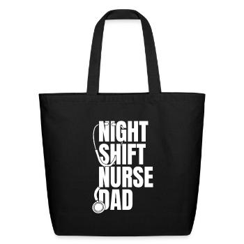 Nurse Nursing - Eco-Friendly Cotton Tote - black - Front