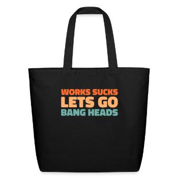 Heavy Rock Metal - Eco-Friendly Cotton Tote - black - Front