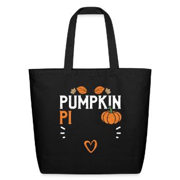 Pumpkin Pi - Pumpkin - Eco-Friendly Cotton Tote - black - Front