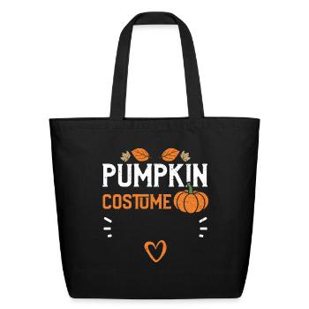 Pumpkin Costume - Pumpkin - Eco-Friendly Cotton Tote - black - Front
