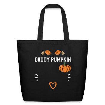 Daddy Pumpkin - Pumpkin - Eco-Friendly Cotton Tote - black - Front