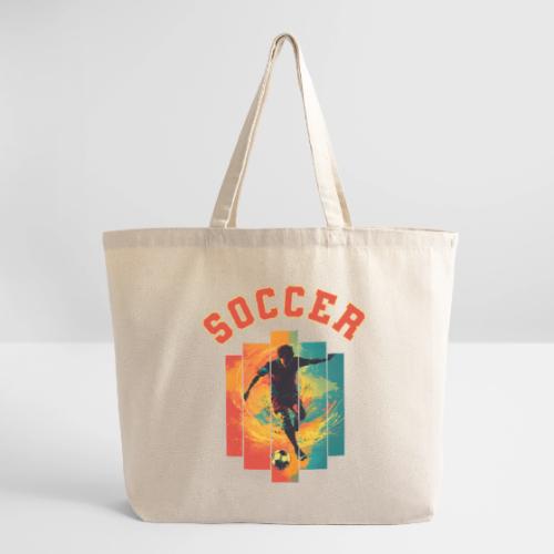 Soccer Heartbeat - Eco-Friendly Cotton Tote