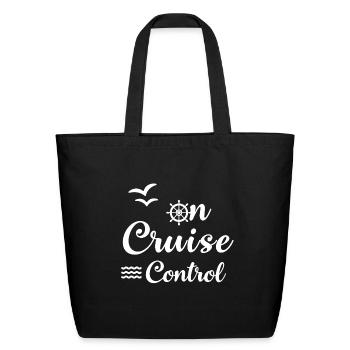 On Cruise Control - Eco-Friendly Cotton Tote - black - Front