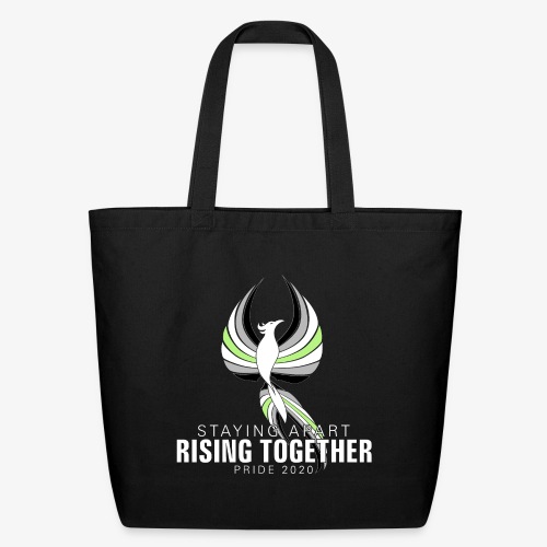 Agender Staying Apart Rising Together Pride 2020 - Eco-Friendly Cotton Tote