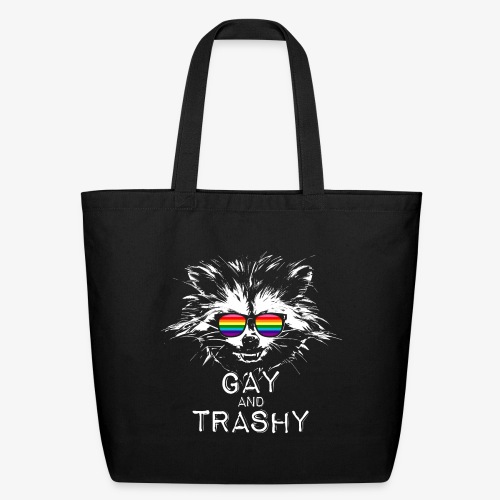 Gay and Trashy Raccoon Sunglasses Gilbert Baker - Eco-Friendly Cotton Tote