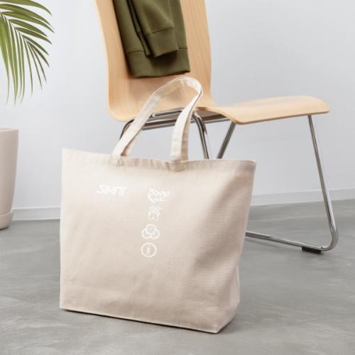 simplesymbolsvert - Eco-Friendly Cotton Tote