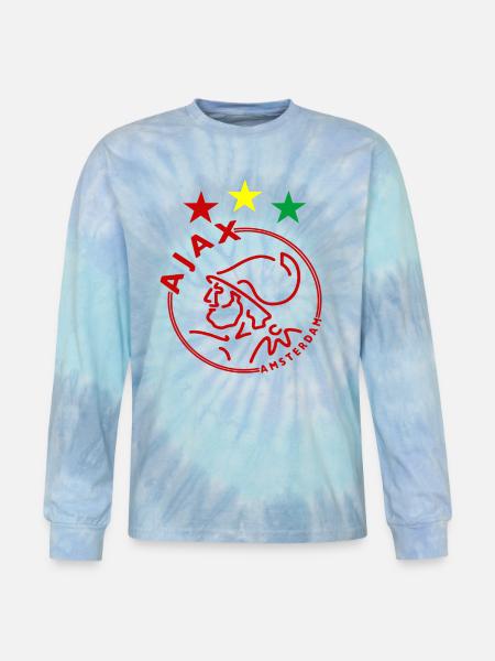 ajax amsterdam - Tie Dye Long Sleeve T-shirt - blue lagoon
