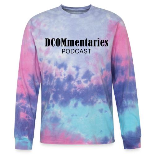 DCOMmentaries Podcast Logo - Tie Dye Long Sleeve T-shirt