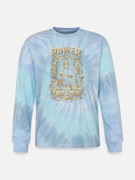 Rottweiler Power Meets Loyalty - Tie Dye Long Sleeve T-shirt - blue lagoon