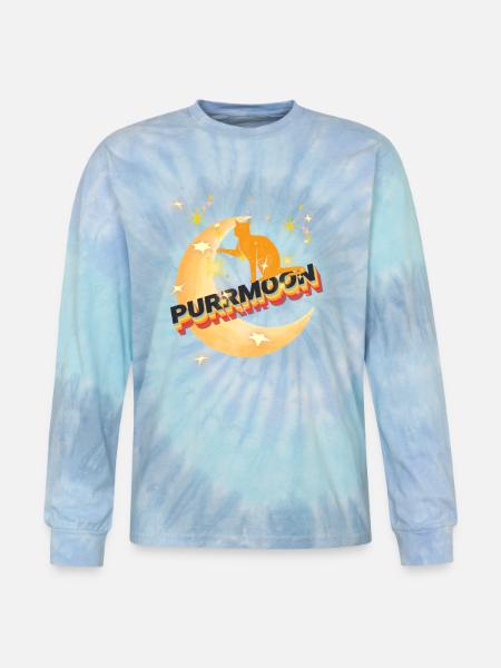 PURRMOON - Tie Dye Long Sleeve T-shirt - blue lagoon