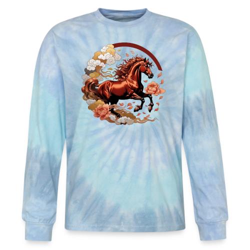 Year of the Horse T Shirt, Lunar New Year Gift - Tie Dye Long Sleeve T-shirt