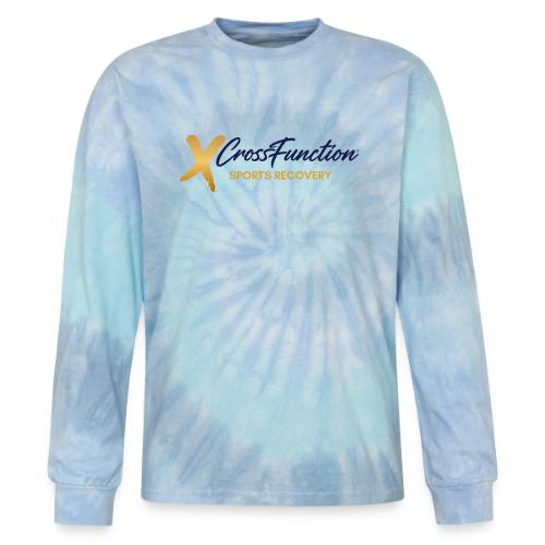 XF Sports Recovery- Dark Logo (front only) - Tie Dye Long Sleeve T-shirt