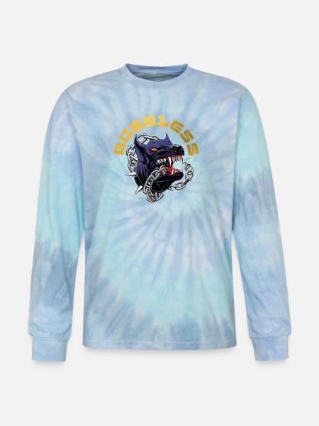RUTHLESS - Tie Dye Long Sleeve T-shirt - blue lagoon