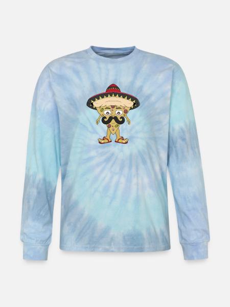 Mexican pizza - Tie Dye Long Sleeve T-shirt - blue lagoon