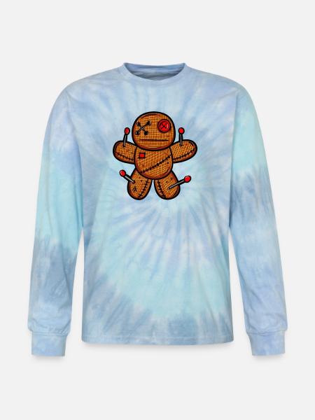 dolls - Tie Dye Long Sleeve T-shirt - blue lagoon