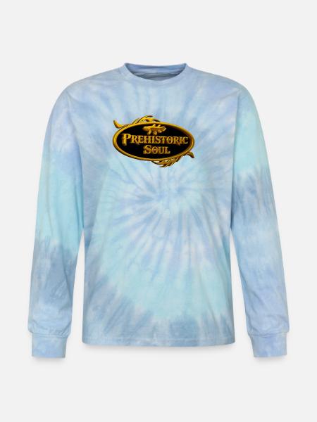 Prehistoric Soul - Tie Dye Long Sleeve T-shirt - blue lagoon