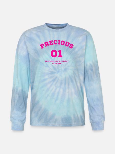 Precious 01 - Tie Dye Long Sleeve T-shirt - blue lagoon