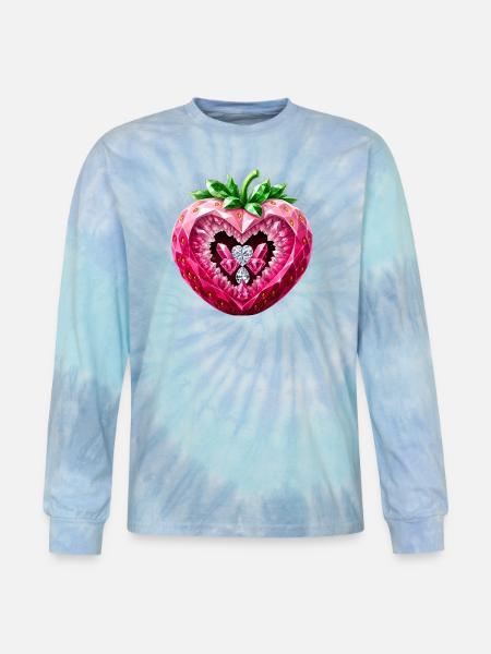 UNIQUELY DELICIOUS - Tie Dye Long Sleeve T-shirt - blue lagoon