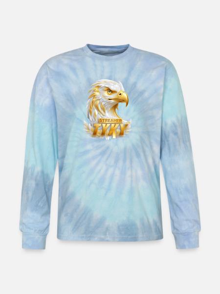 Golden Eagle Streamer Tyky - Tie Dye Long Sleeve T-shirt - blue lagoon