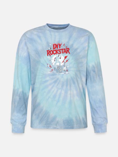 Karaoke - Tie Dye Long Sleeve T-shirt - blue lagoon
