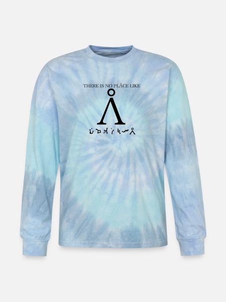 Stargate SG1 - There Is No Place Like Earth - Tie Dye Long Sleeve T-shirt - blue lagoon