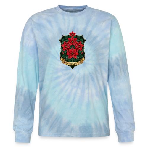 Poinsettia Crest T-Shirt - Tie Dye Long Sleeve T-shirt