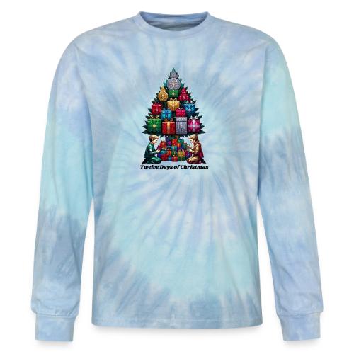 Twelve Days of Gifts T-Shirt - Tie Dye Long Sleeve T-shirt