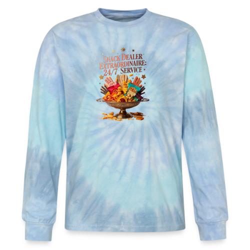Snack Dealer Extraordinaire Tee, Mum Gift - Tie Dye Long Sleeve T-shirt