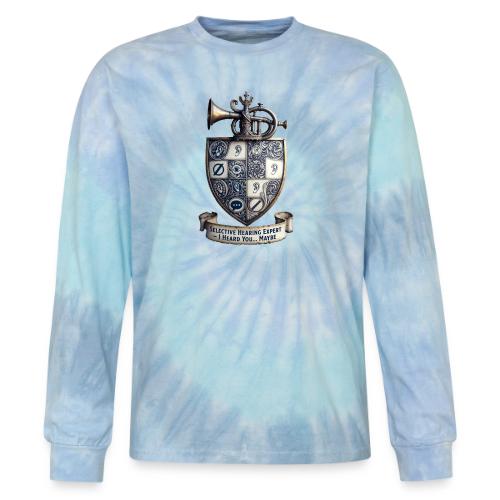 Selective Hearing Expert Crest T Shirt - Tie Dye Long Sleeve T-shirt
