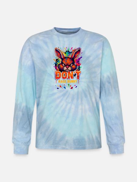 Rage_Bunny - Tie Dye Long Sleeve T-shirt - blue lagoon