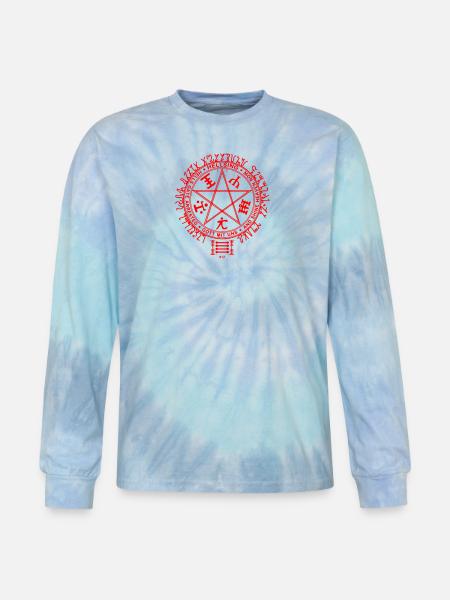 Hellsing Clans - Tie Dye Long Sleeve T-shirt - blue lagoon