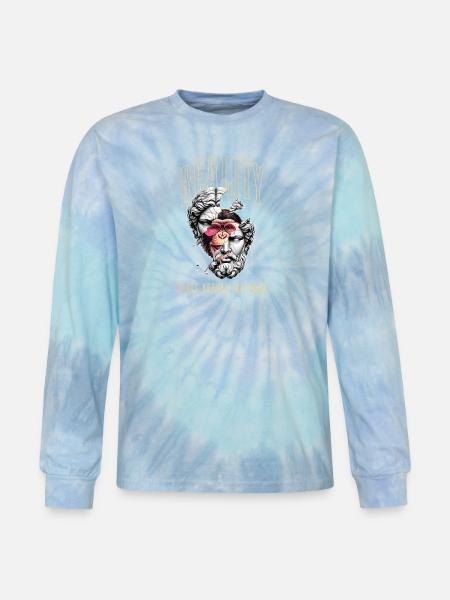 Face - Tie Dye Long Sleeve T-shirt - blue lagoon