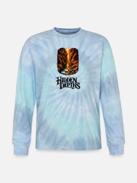 Hidden Depths Canyon Glow - Tie Dye Long Sleeve T-shirt - blue lagoon