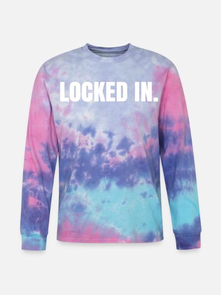 Locked in - Tie Dye Long Sleeve T-shirt - cotton candy