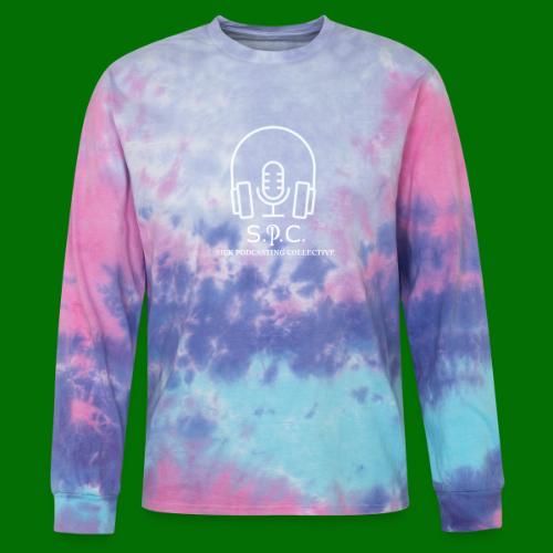 SPC Logo White - Tie Dye Long Sleeve T-shirt