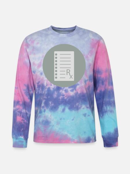Prescription - Tie Dye Long Sleeve T-shirt - cotton candy