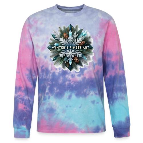 Intricate Frozen Evergreen T-Shirt - Tie Dye Long Sleeve T-shirt
