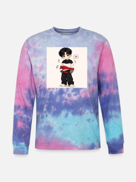 Marvellous charm - Tie Dye Long Sleeve T-shirt - cotton candy