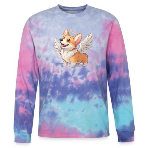 Angel Wings Corgi - Tie Dye Long Sleeve T-shirt