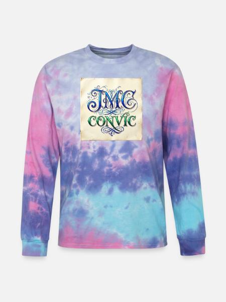 IMC Convic Monogram Flourish - Tie Dye Long Sleeve T-shirt - cotton candy