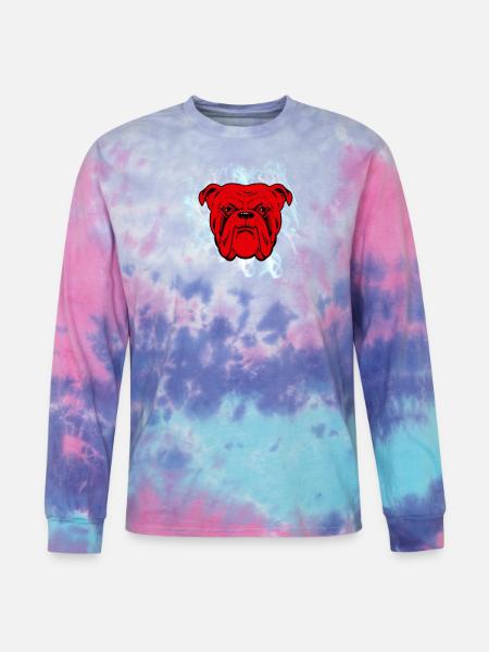 Red Dog Beer - Tie Dye Long Sleeve T-shirt - cotton candy