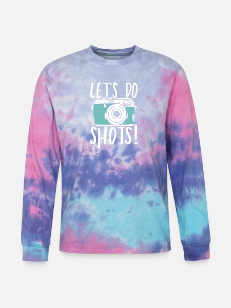Let s do shots - Tie Dye Long Sleeve T-shirt - cotton candy