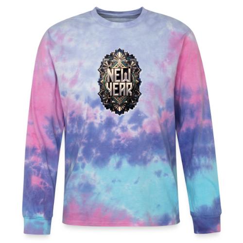 Evergreen New Year T-Shirt - Tie Dye Long Sleeve T-shirt