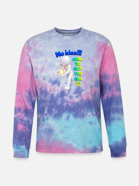 No Idea - Tie Dye Long Sleeve T-shirt - cotton candy