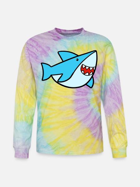 Sweet Shark - Tie Dye Long Sleeve T-shirt - mystique