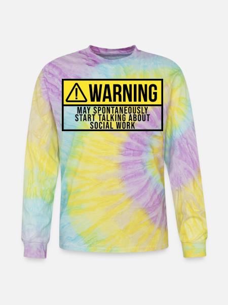 Social Work - Tie Dye Long Sleeve T-shirt - mystique