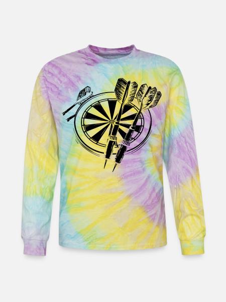 Darts - Tie Dye Long Sleeve T-shirt - mystique