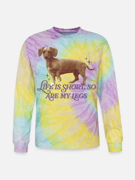Life Is Short  - Tie Dye Long Sleeve T-shirt - mystique