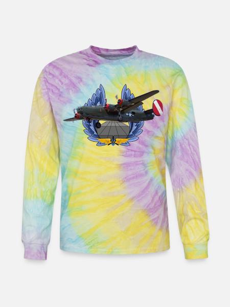 B-24 Liberator - Tie Dye Long Sleeve T-shirt - mystique