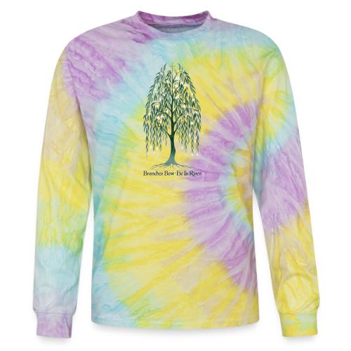 Easter Branches Bow Willow T Shirt, Easter Gift - Tie Dye Long Sleeve T-shirt